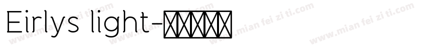 Eirlys light字体转换